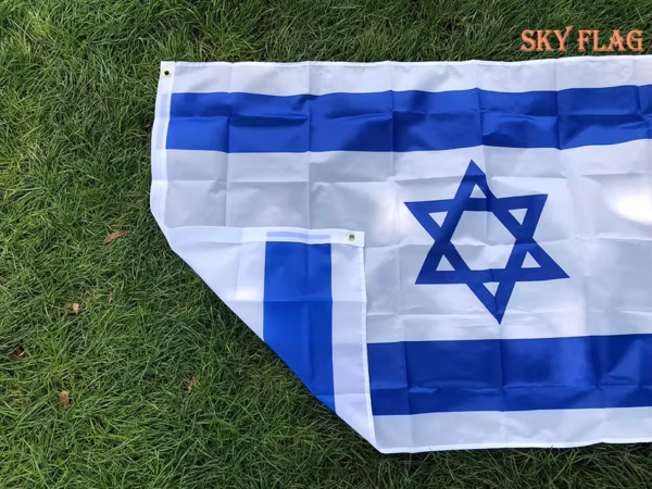 Israel National Flag 4x5ft Hanging Polyester ISR IL Israeli National Flags Banner home Decoration