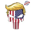 TRUMP HAIR PUNISHER VINYL DECAL Height 3"